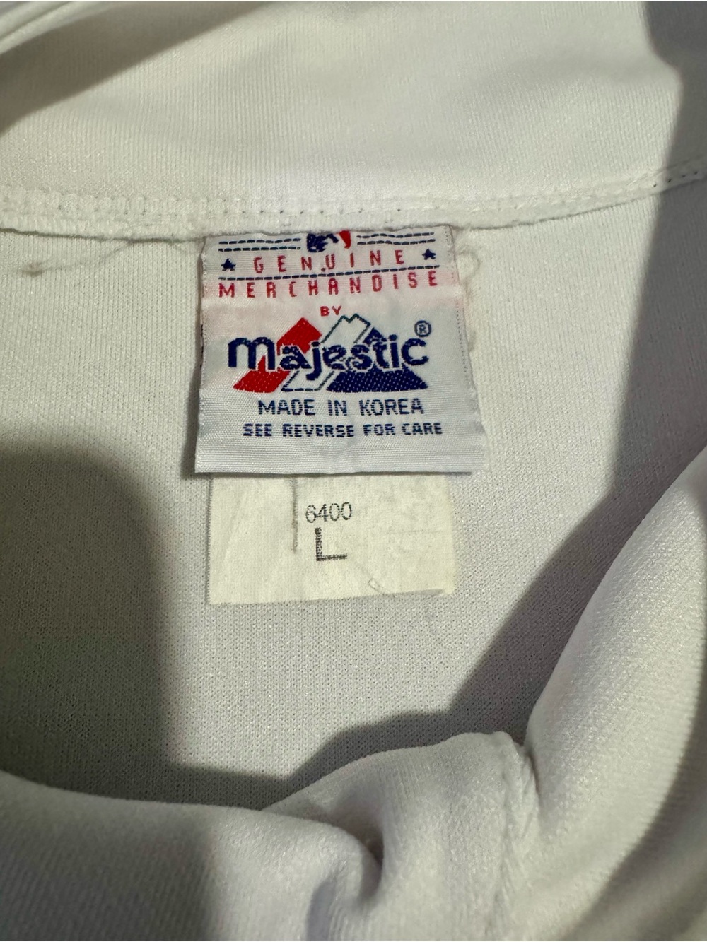 Majestic White New York Mets Jersey with Blue & Orange Script - Picture 3 of 6
